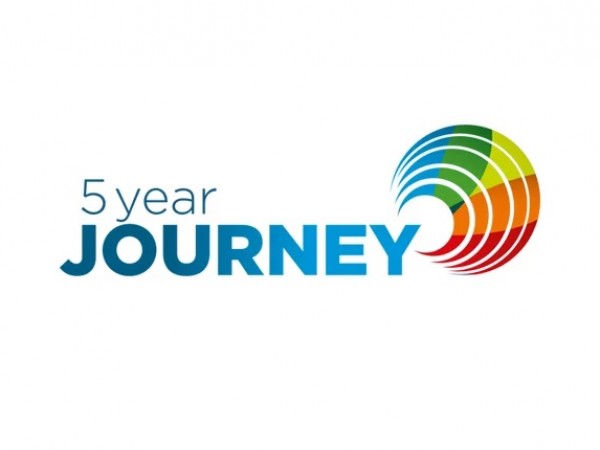 identidade visual 5 year journey